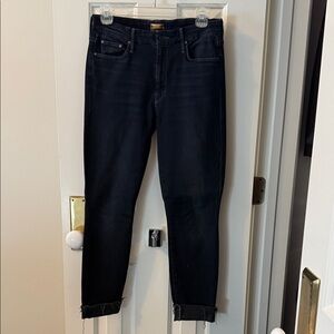 MOTHER Women's Skinny Jeans in Black